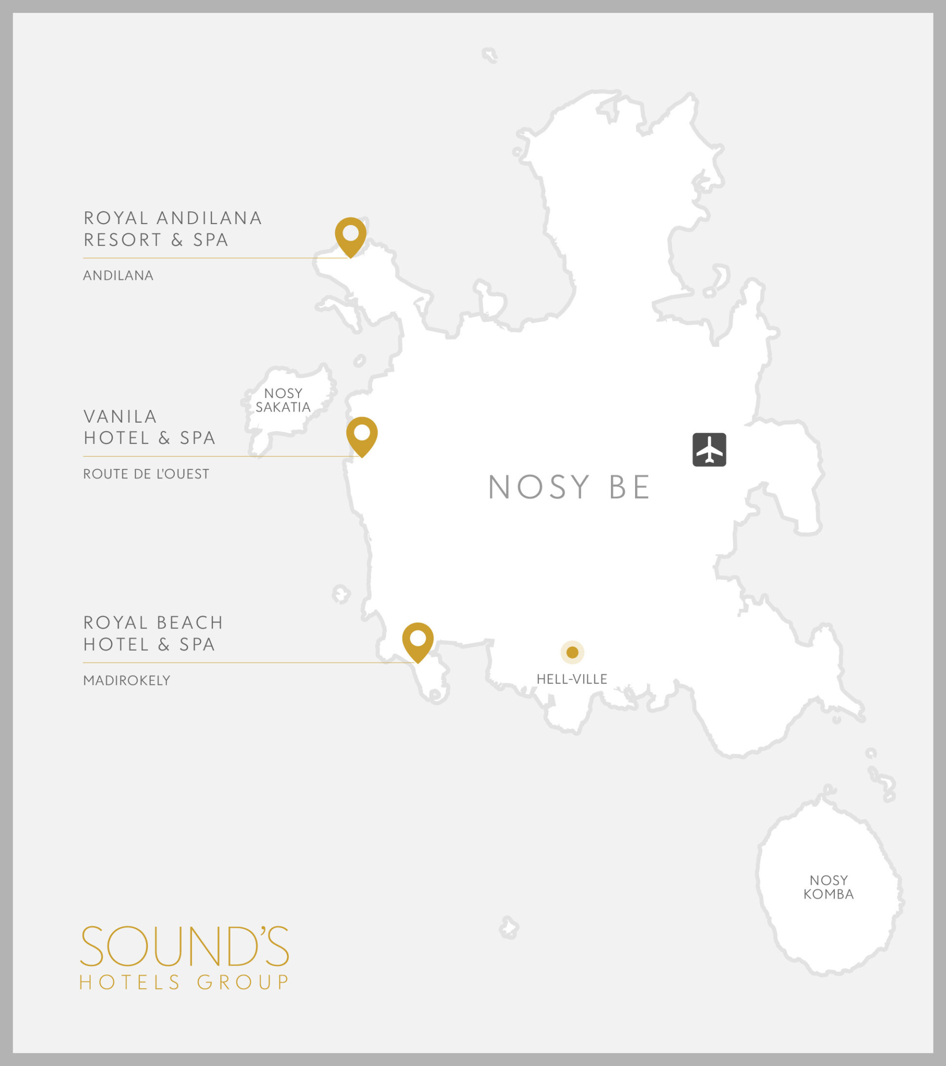 sounds hotels group in nosy be